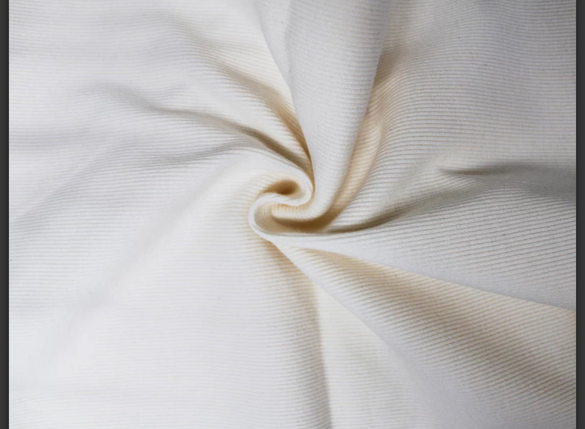 Cotton jersey ribbing fabric material
