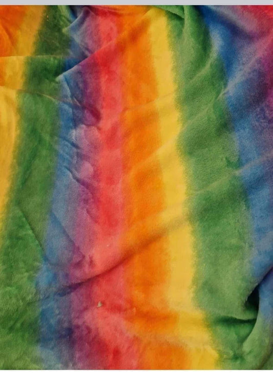 Cuddle fleece patterned fabric material