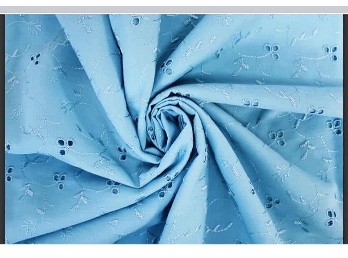 Broderie Anglais fabric material