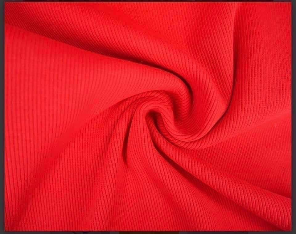 Cotton jersey ribbing fabric material