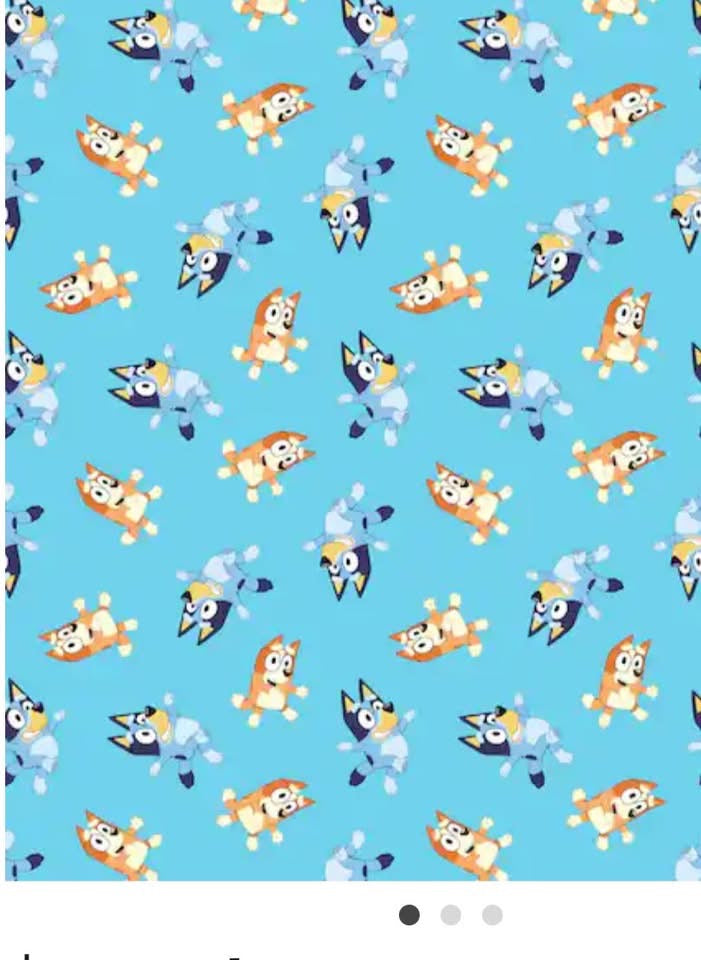 Disney Licensed 100% cotton Bluey stitch nightmare before Christmas etc fabric material