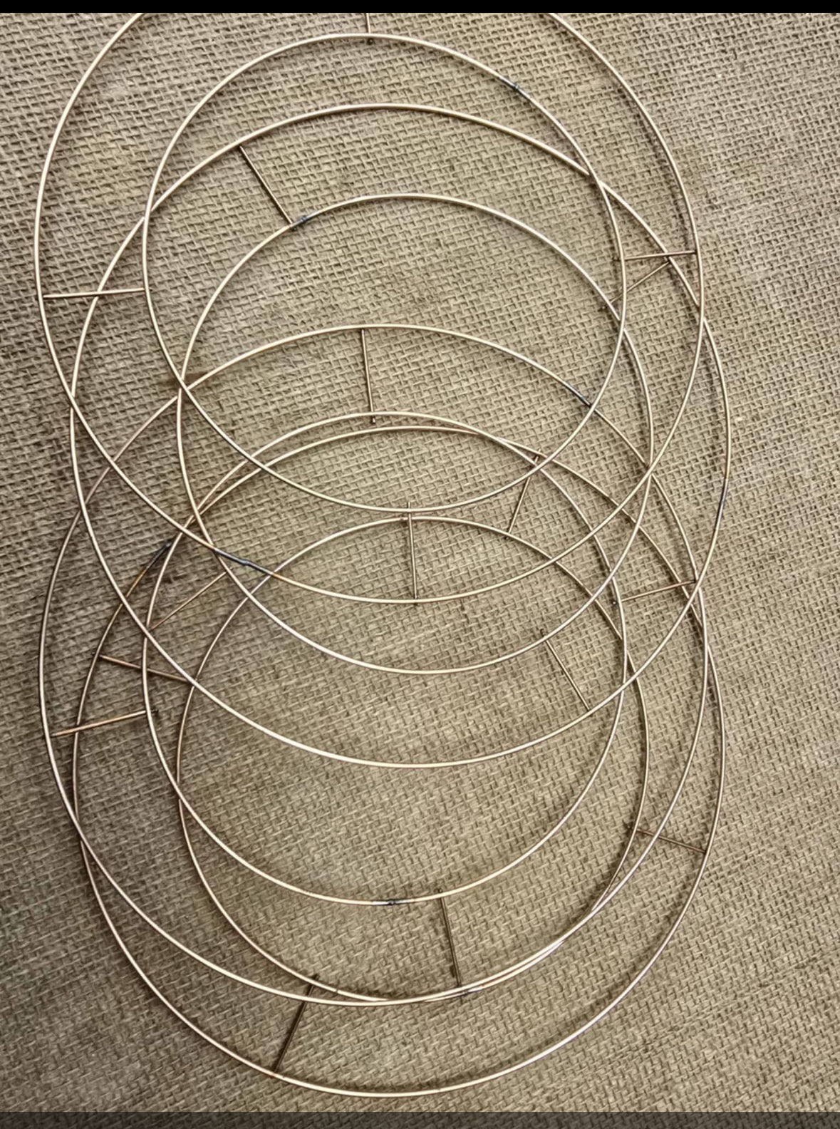 10 inch wired wreath ring