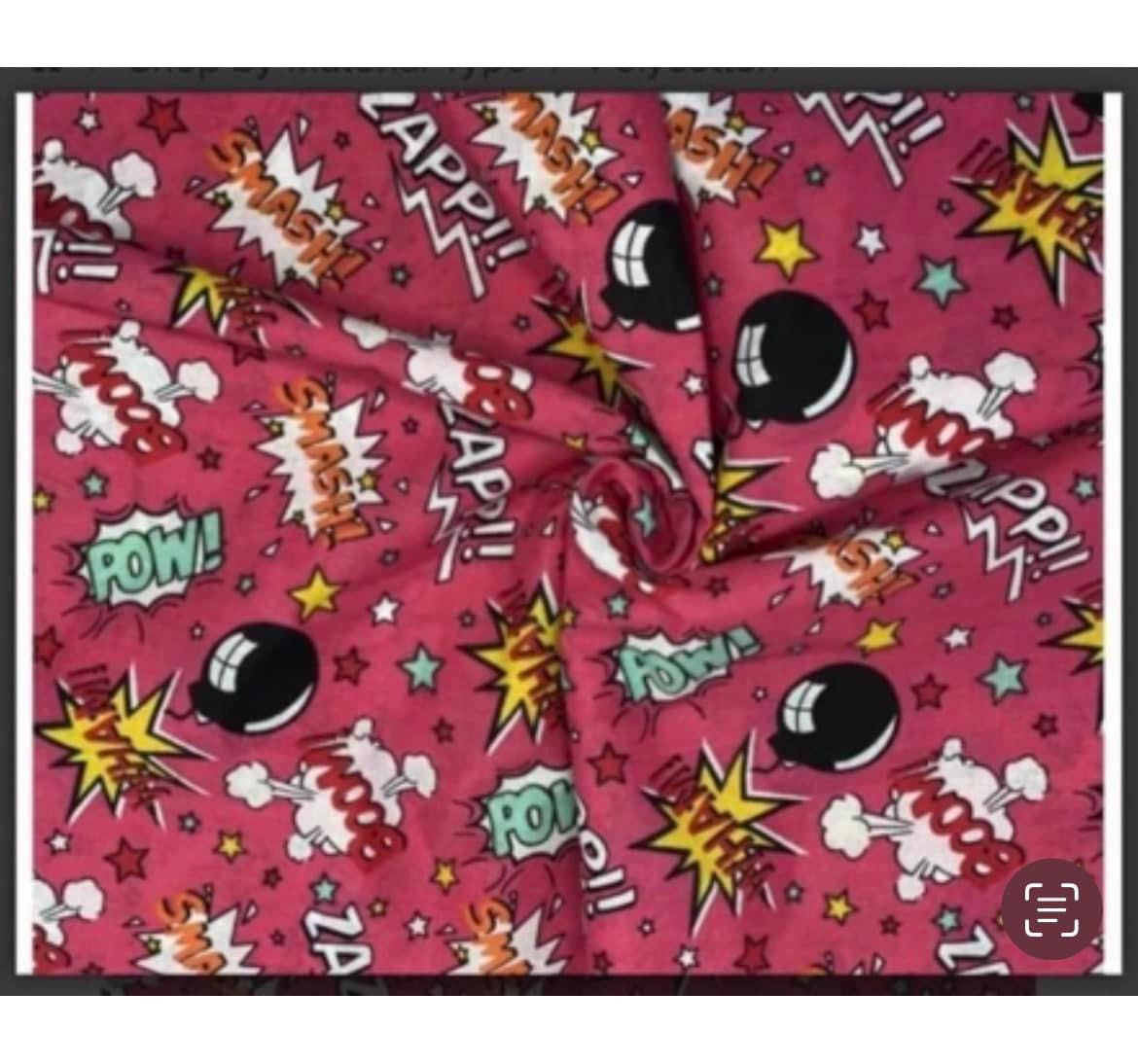 Polycotton misc children’s designs animals skulls planets rainbow hearts gonks etc fabric material