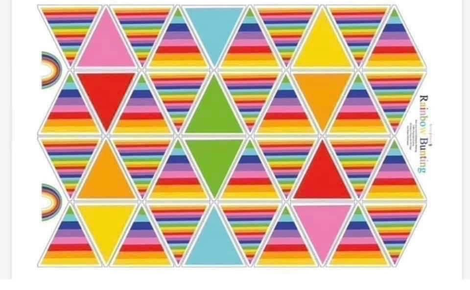 Make your own bunting fabric material