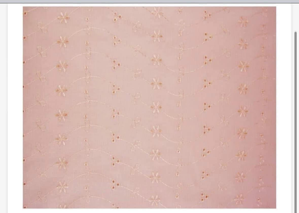 Broderie Anglais fabric material