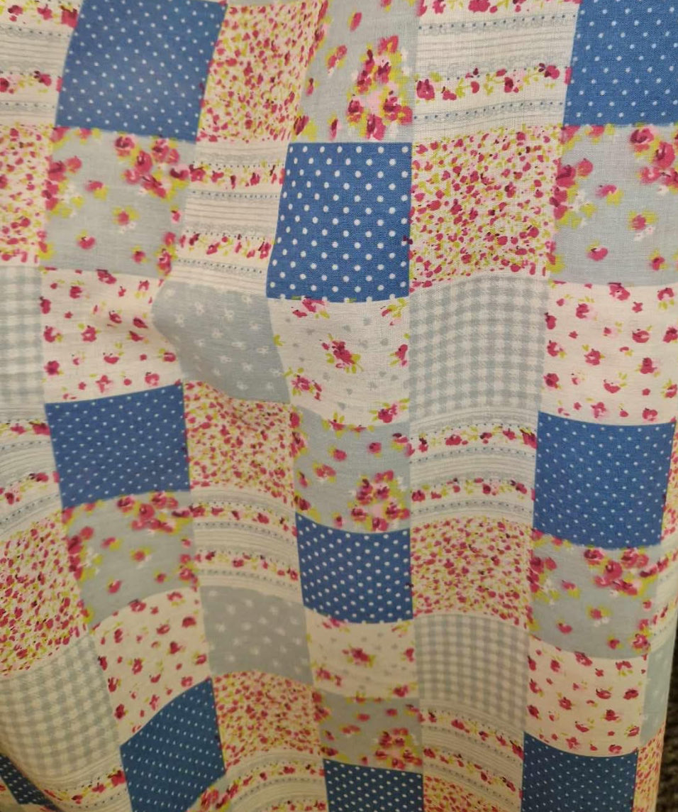 Polycotton florals fabric material