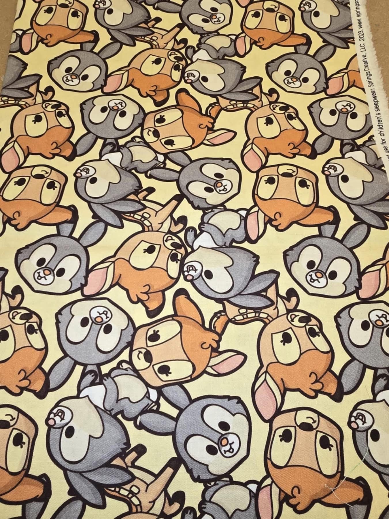 Disney Licensed 100% cotton Bluey stitch nightmare before Christmas etc fabric material