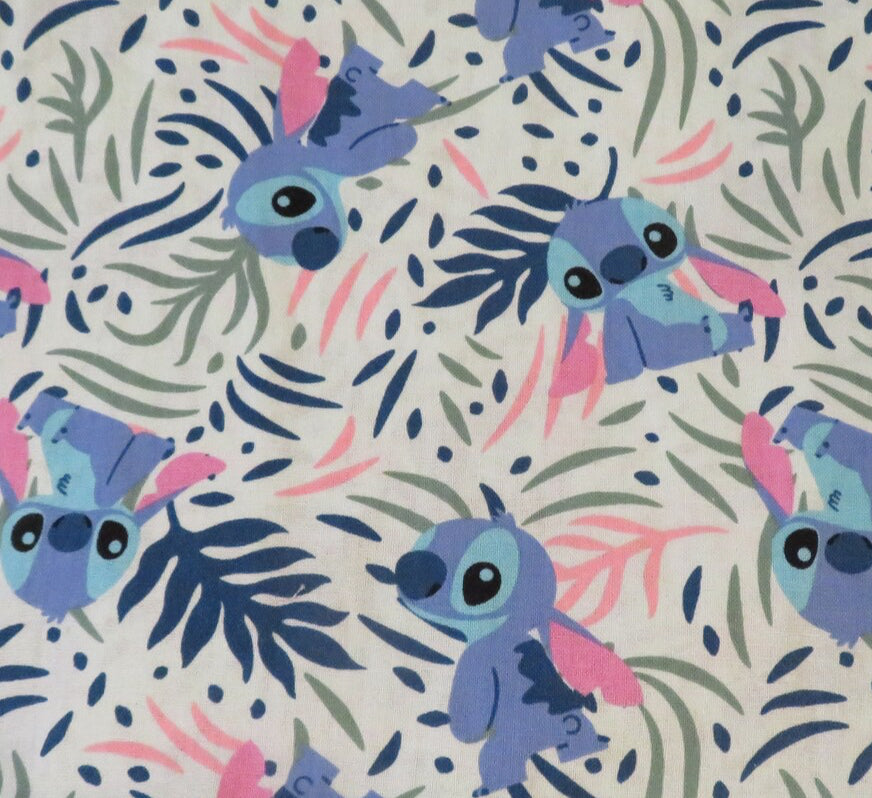 Disney Licensed 100% cotton Bluey stitch nightmare before Christmas etc fabric material