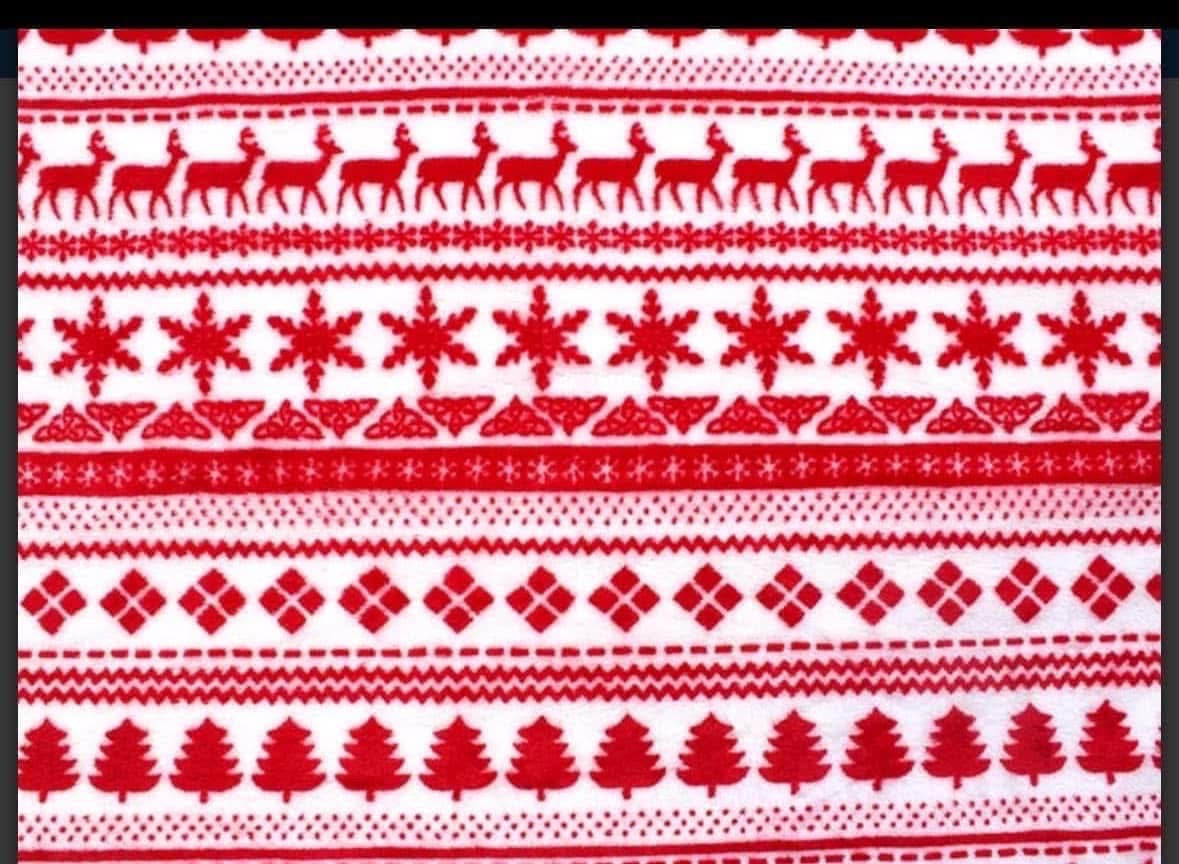 Cuddle fleece patterned fabric material