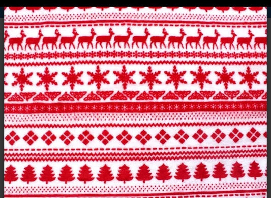 Cuddle fleece patterned fabric material super soft warm 150cm wide