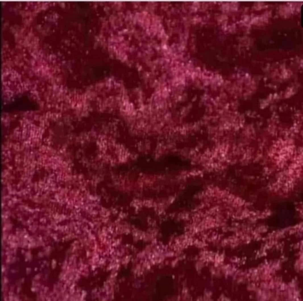 Crushed velvet fabric material