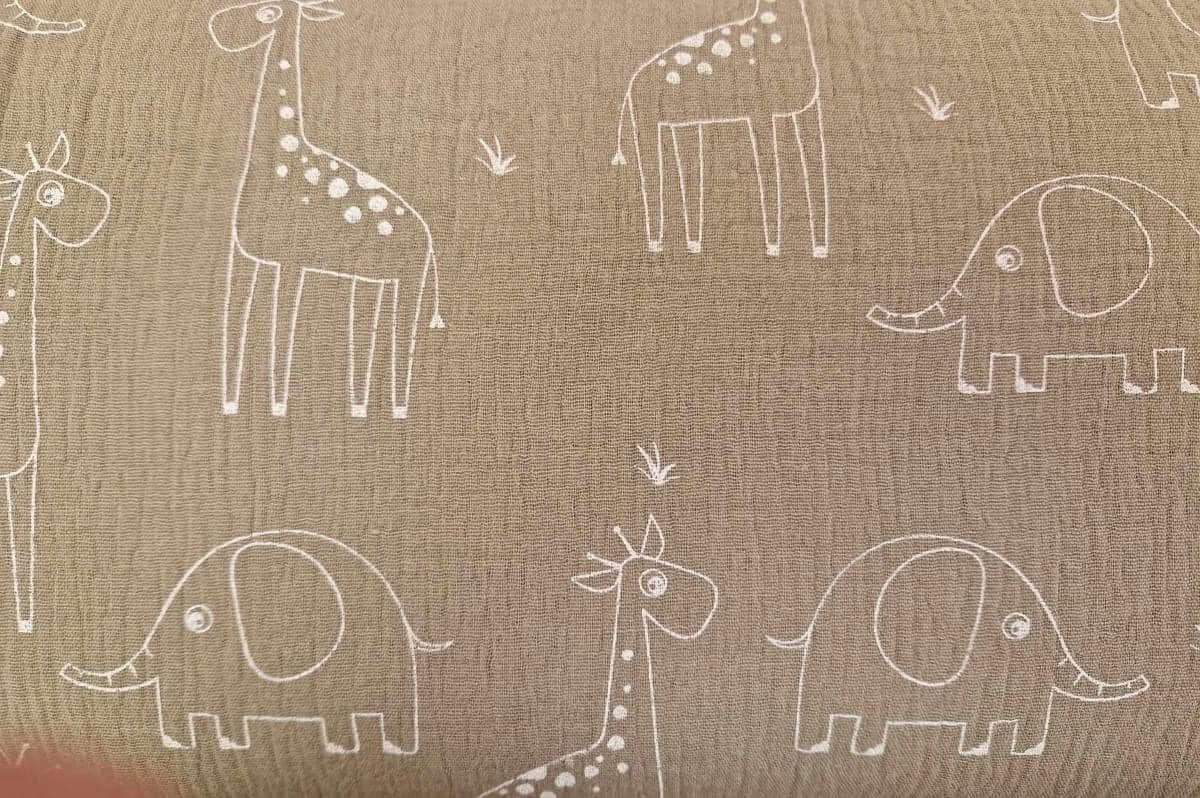 Double gauze fabric material