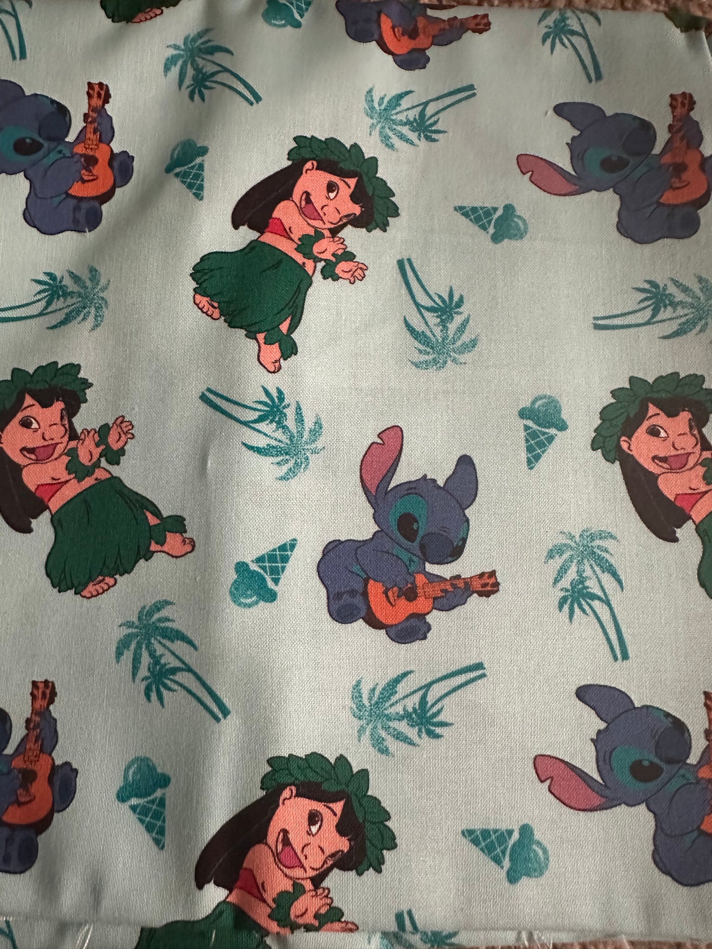 Disney Licensed 100% cotton Bluey stitch nightmare before Christmas etc fabric material