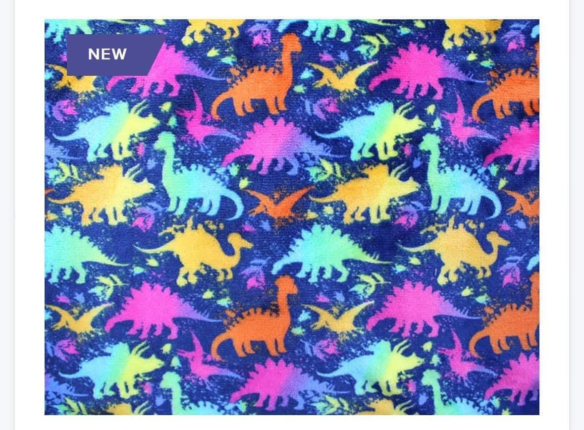 Cuddle fleece patterned fabric material