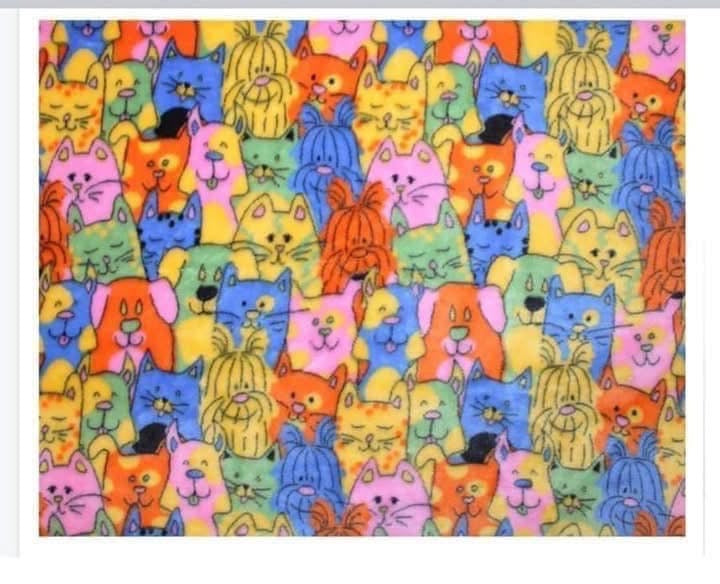 Cuddle fleece patterned fabric material