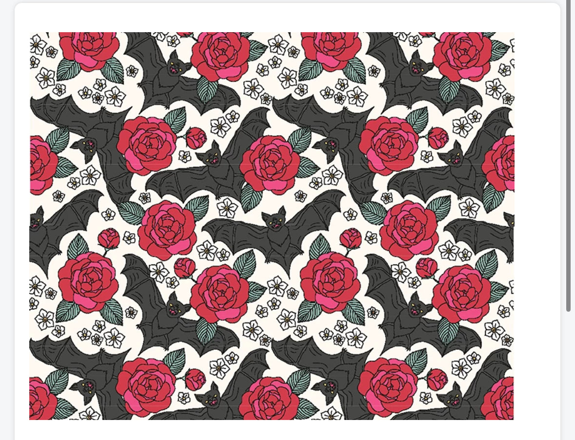 Polycotton Halloween witches scary pumpkins etc fabric material