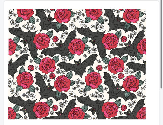 Polycotton Halloween witches scary pumpkins etc fabric material