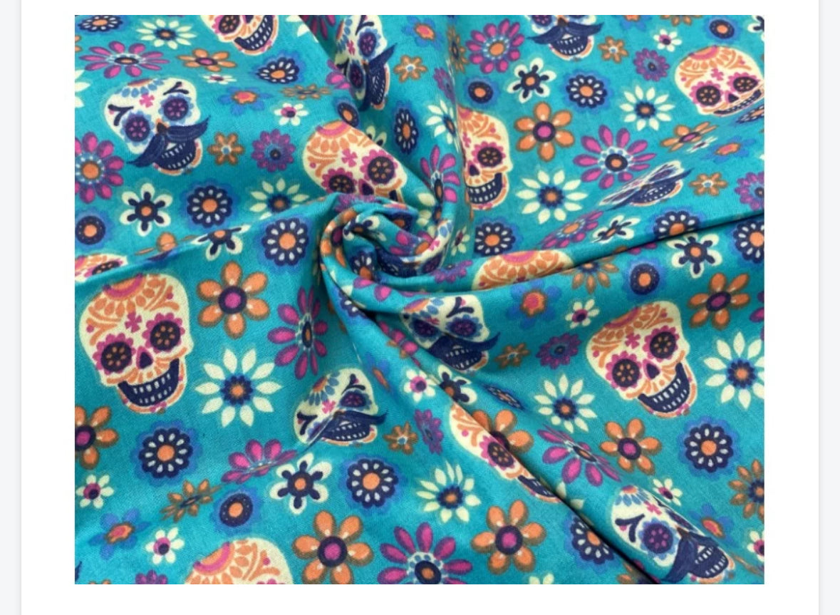 Polycotton misc children’s designs animals skulls planets rainbow hearts gonks etc fabric material