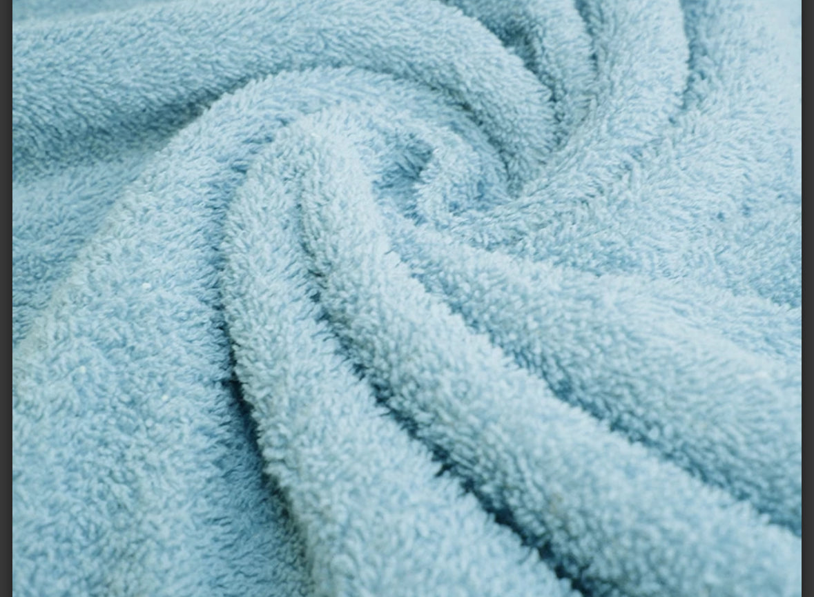 Towelling fabric material