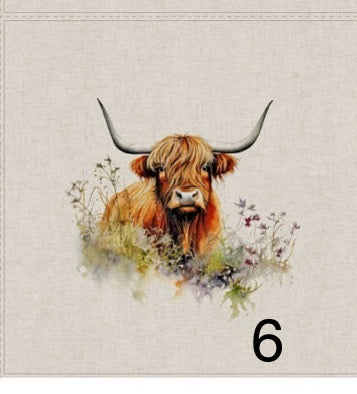 Cotton rich canvas panel fabric material