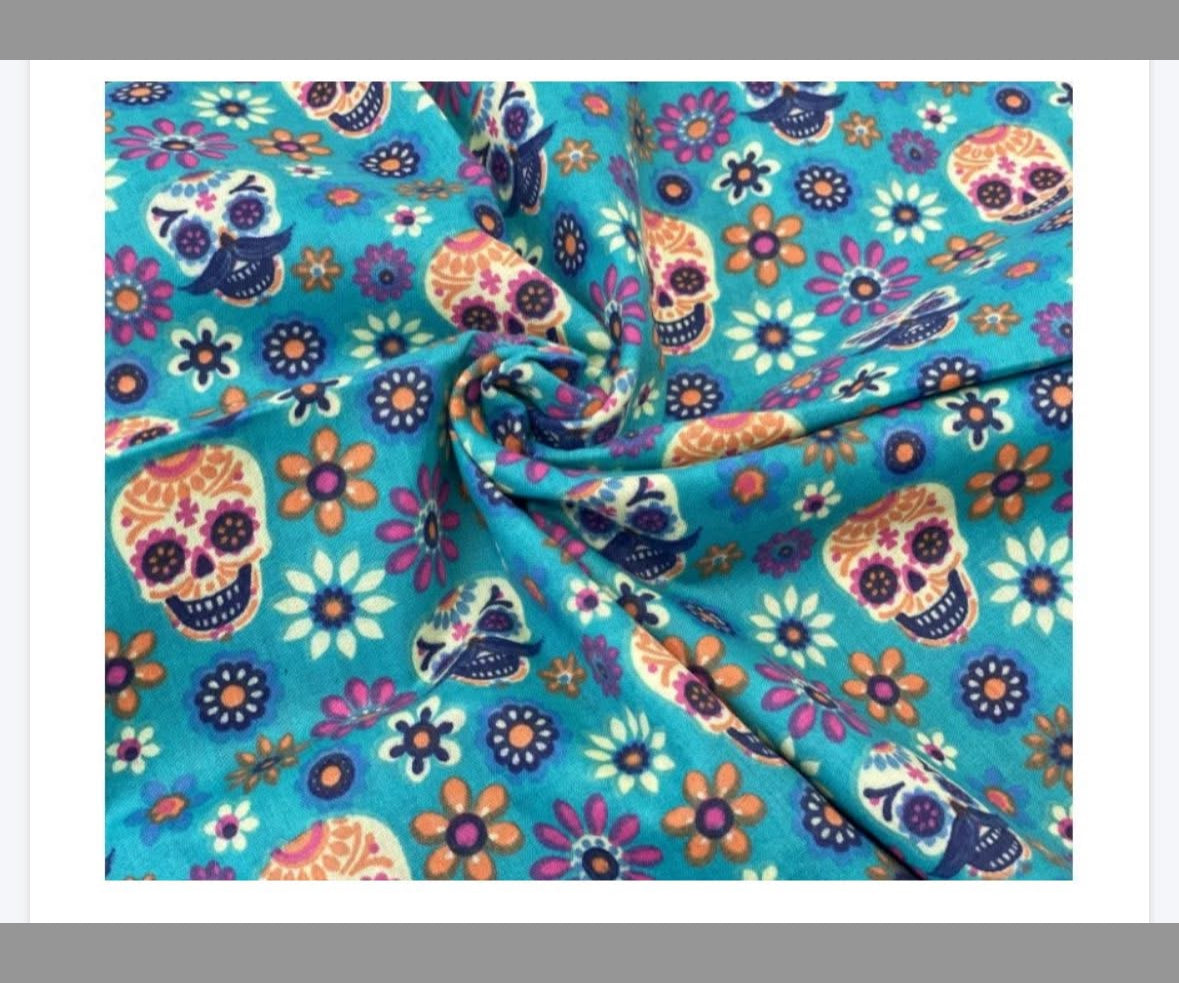 Polycotton misc children’s designs animals skulls planets rainbow hearts gonks etc fabric material