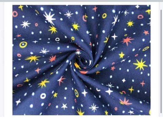 Brushed cotton winceyette fabric material
