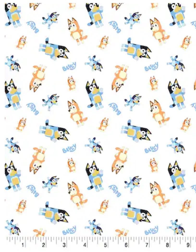 Disney Licensed 100% cotton Bluey stitch nightmare before Christmas etc fabric material