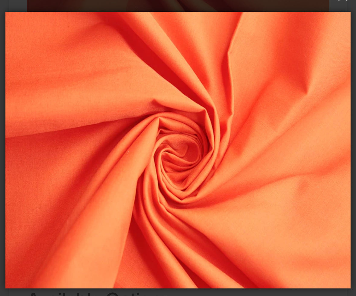 Polycotton plain colour
