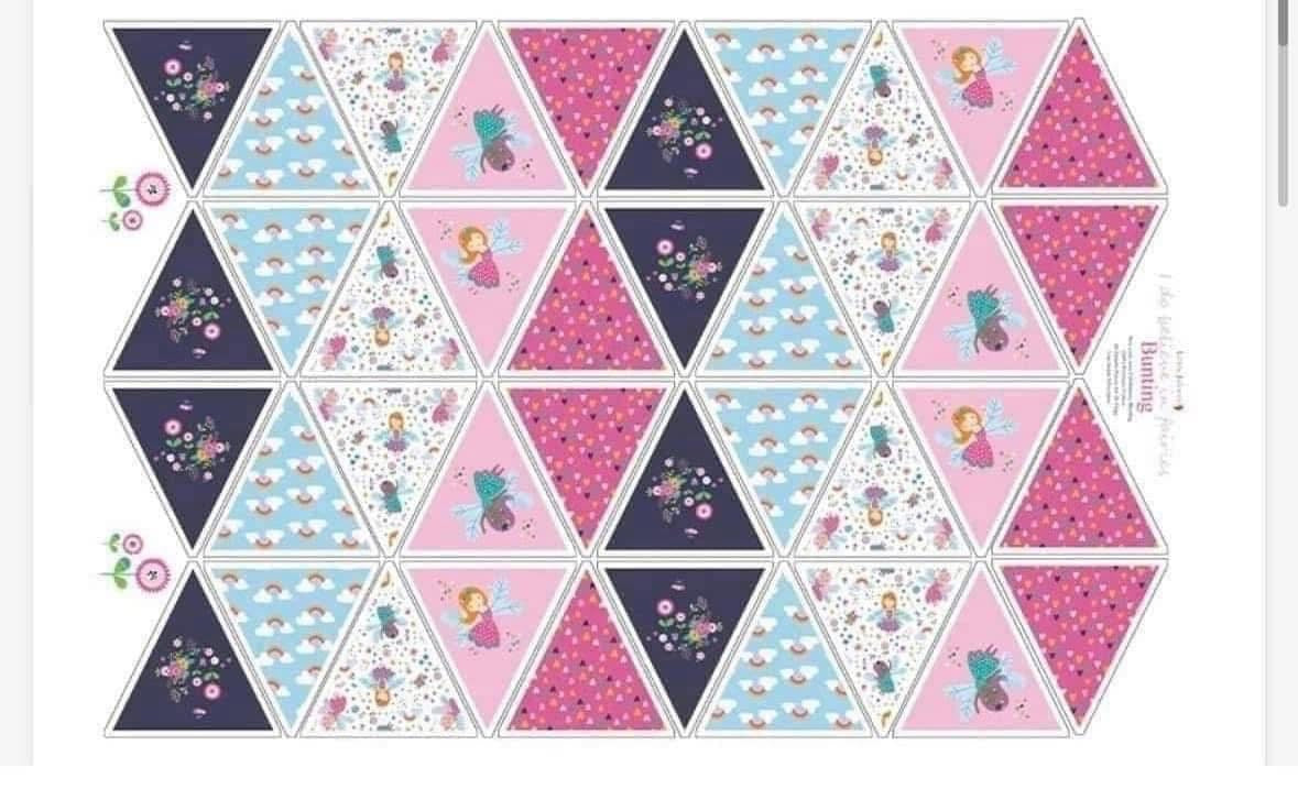 Make your own bunting fabric material