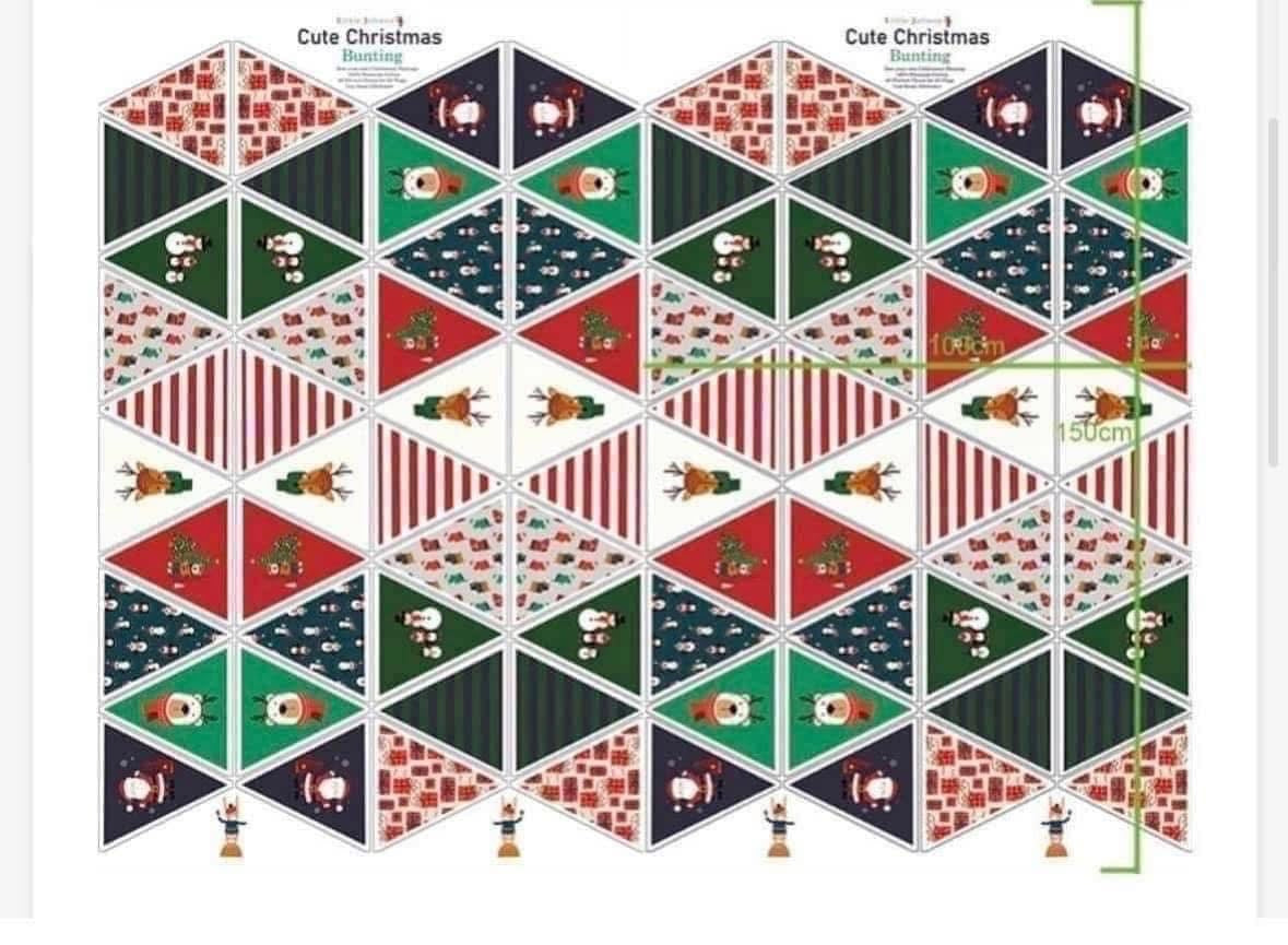 Make your own bunting fabric material