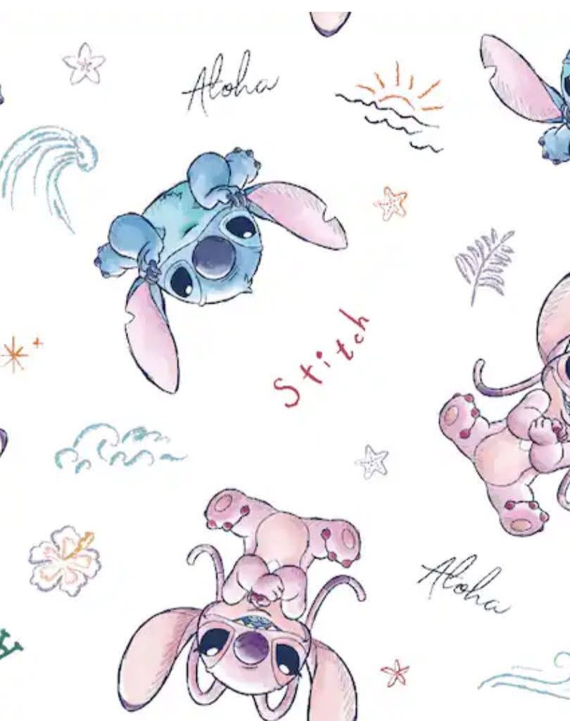 Disney Licensed 100% cotton Bluey stitch nightmare before Christmas etc fabric material