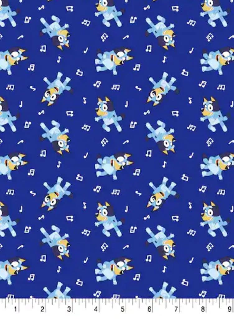 Disney Licensed 100% cotton Bluey stitch nightmare before Christmas etc fabric material