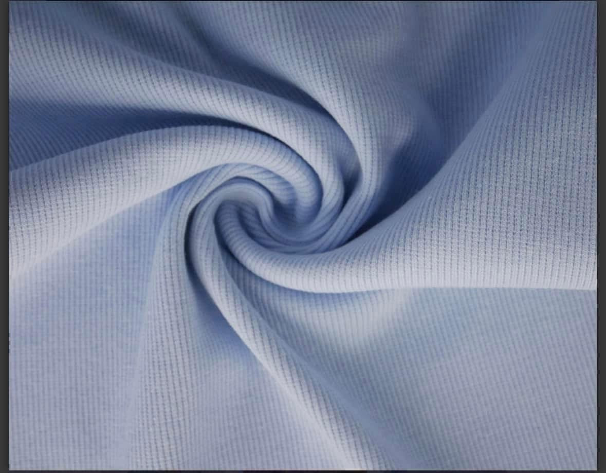 Cotton jersey ribbing fabric material