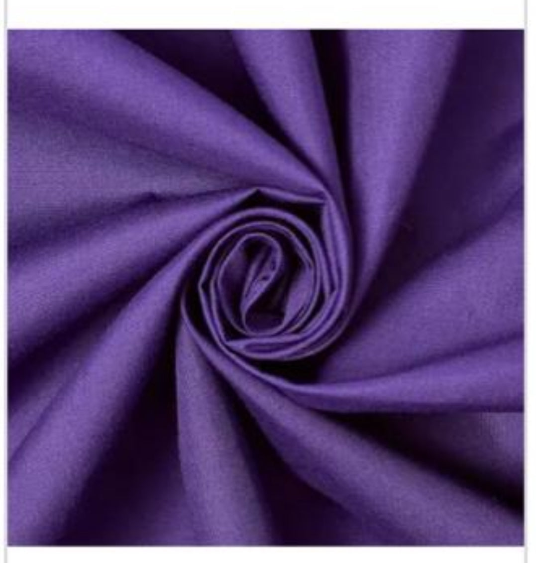 Polycotton plain colour