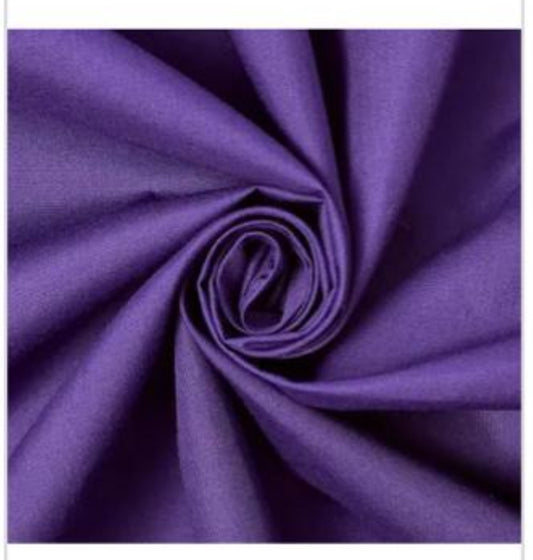 Polycotton plain colour