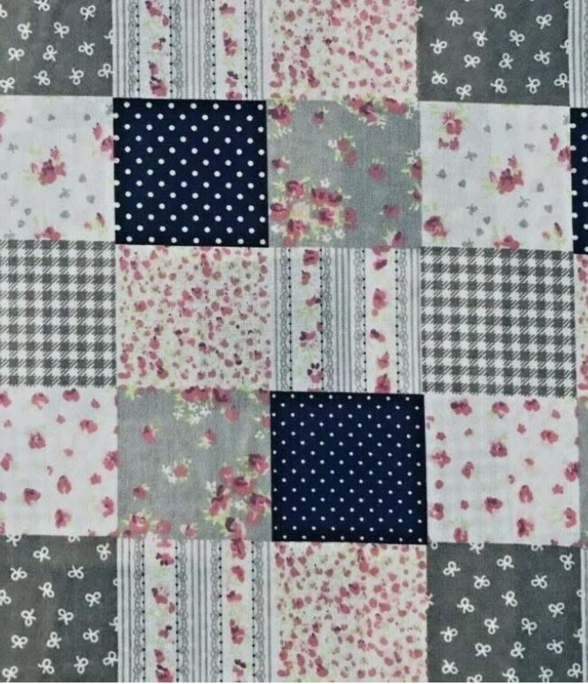 Polycotton florals fabric material