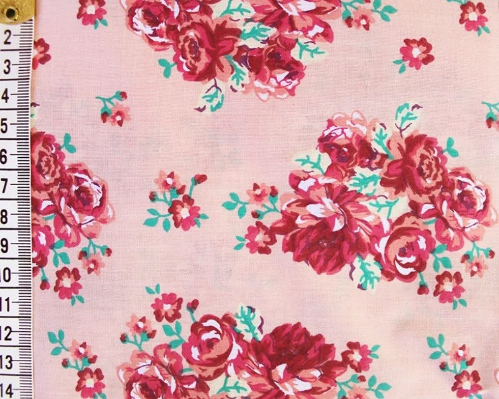 Polycotton fabric material bargain designs