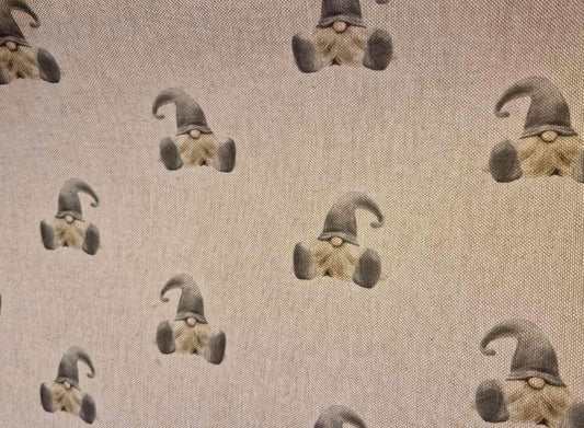Cotton rich canvas Christmas fabric material festive Santa 140cm wide
