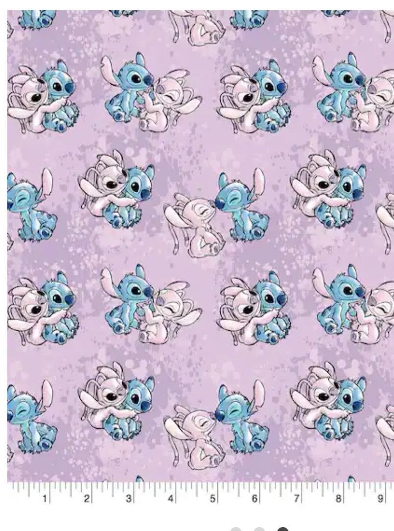 Disney Licensed 100% cotton Bluey stitch nightmare before Christmas etc fabric material