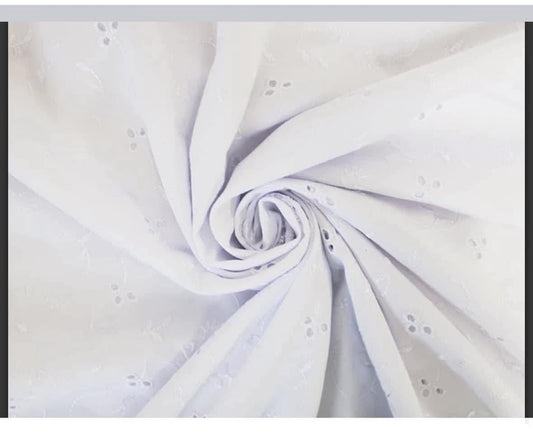 Broderie Anglais fabric material