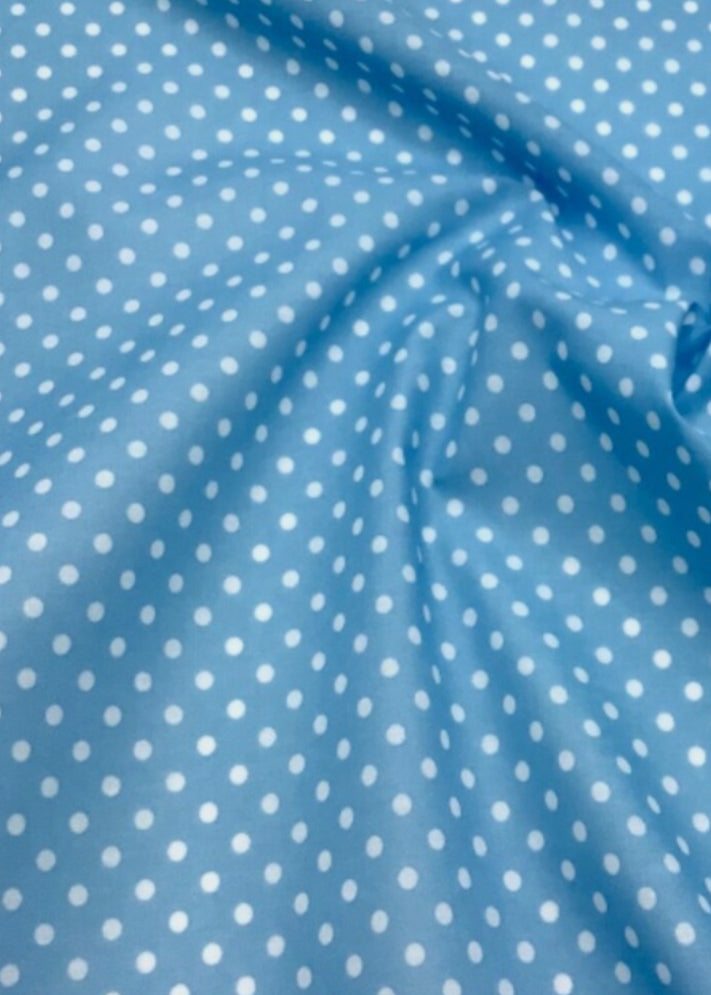 Polycotton dots spots stripes and stars fabric material