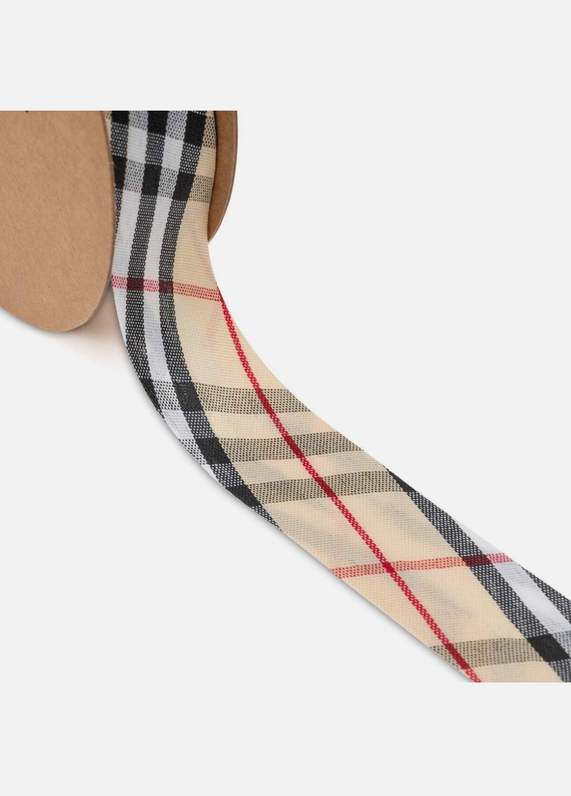 25mm bias binding tape tartan