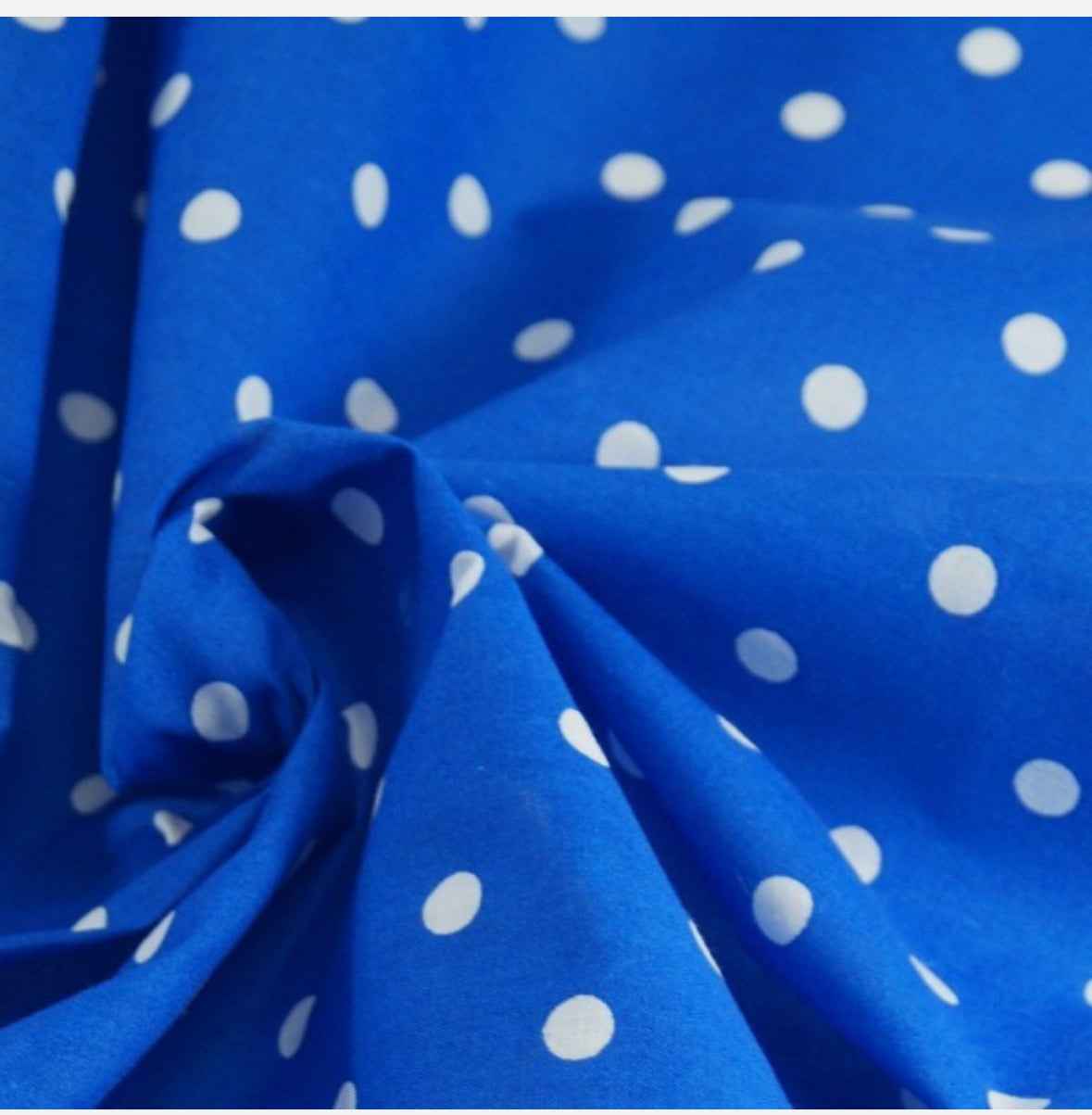 Polycotton dots spots stripes and stars fabric material