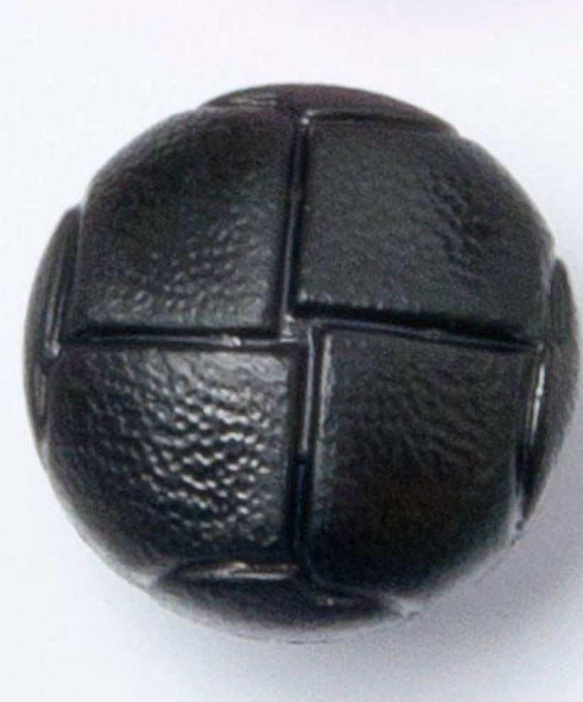 Football button black size 24
