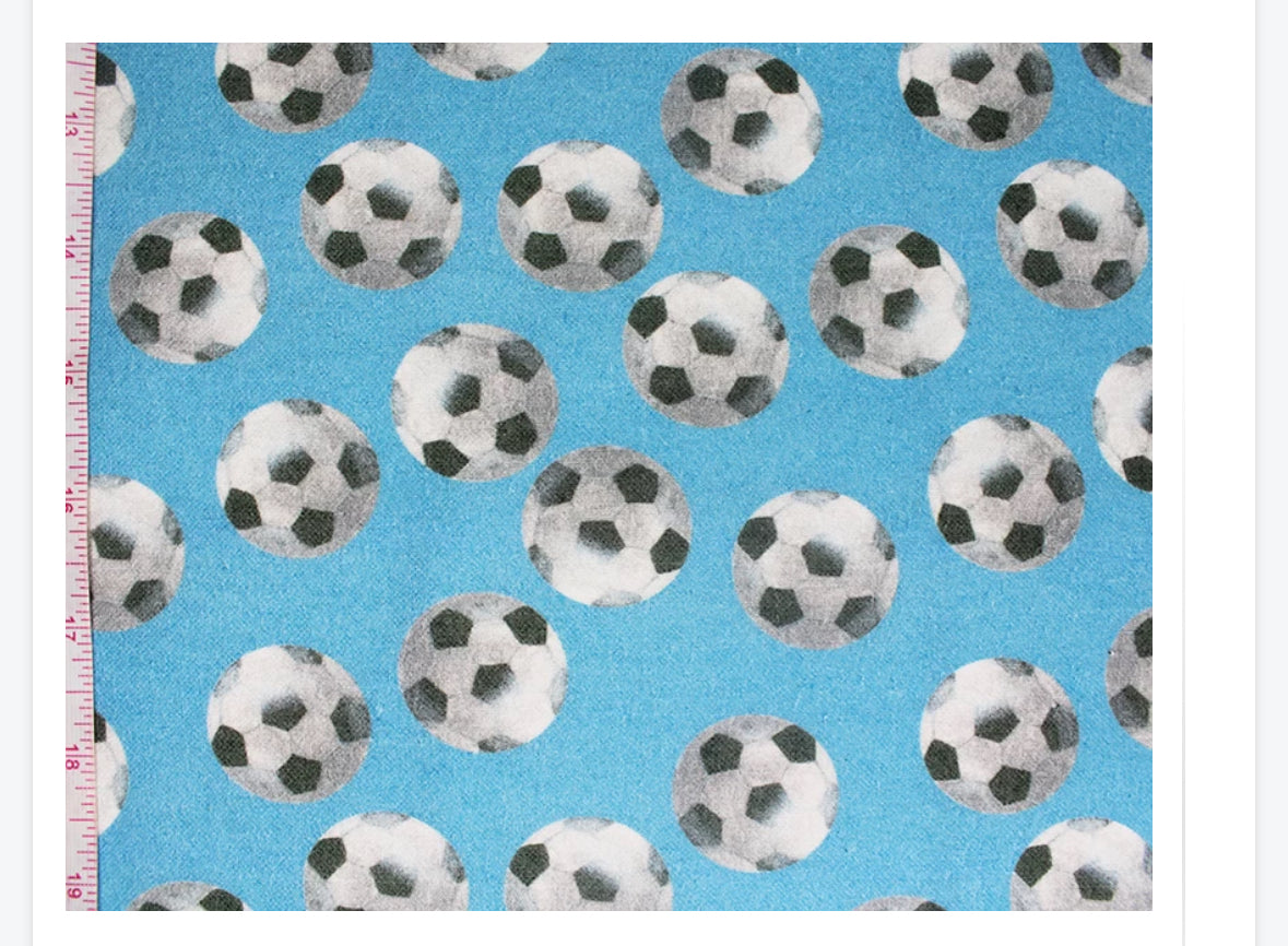 Brushed cotton winceyette fabric material