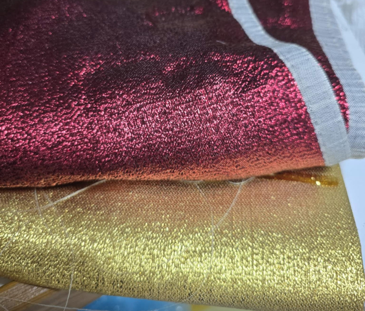 Lame fabric material tissue shiny metallic foil costume dance wear