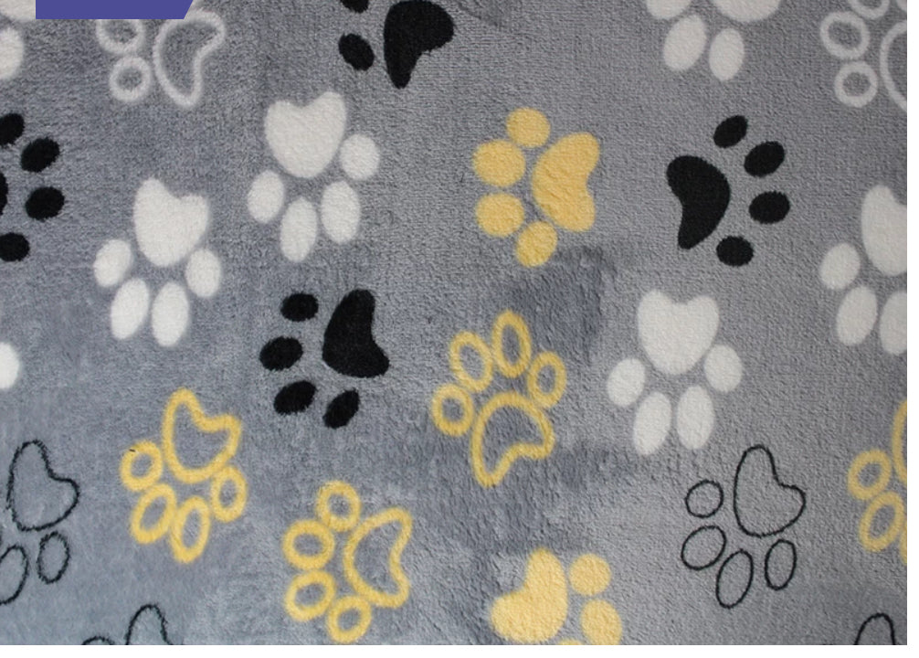 Cuddle fleece patterned fabric material