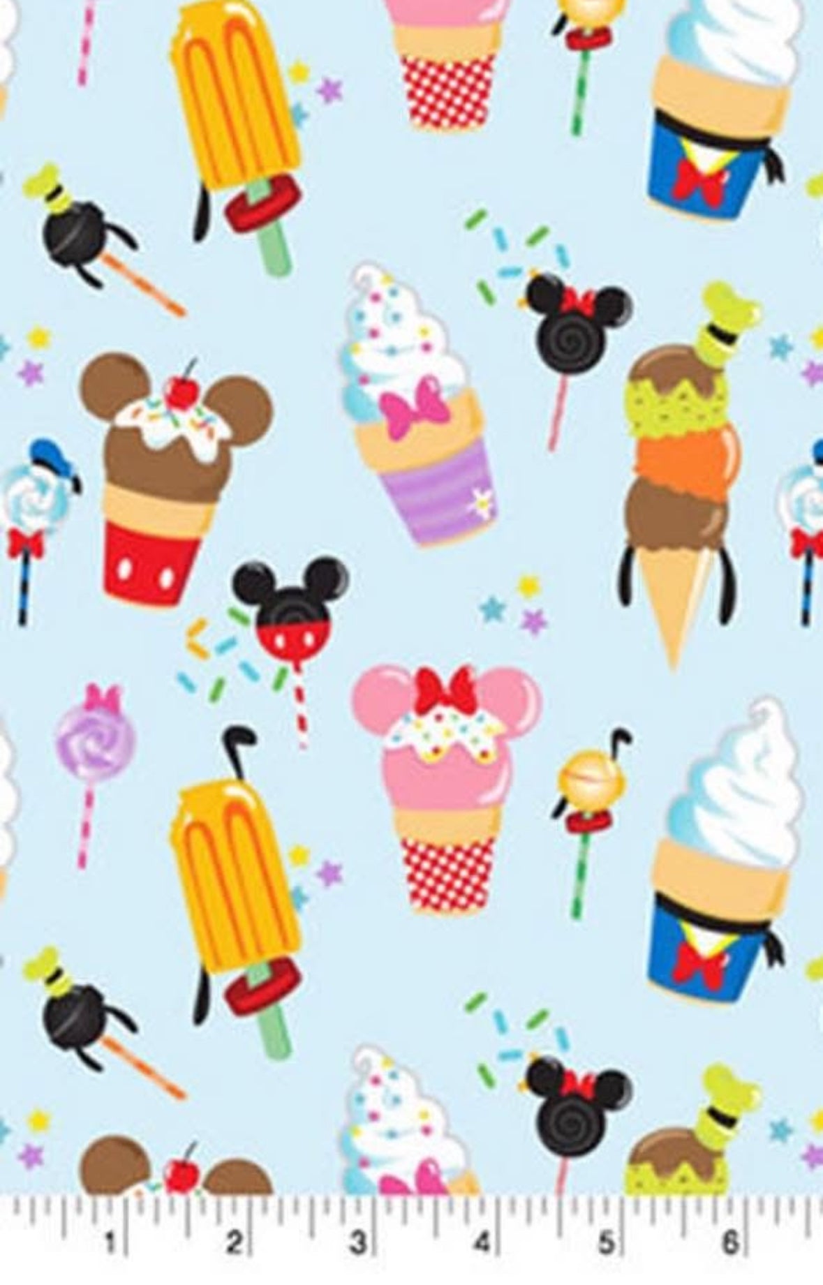 Disney Licensed 100% cotton Bluey stitch nightmare before Christmas etc fabric material