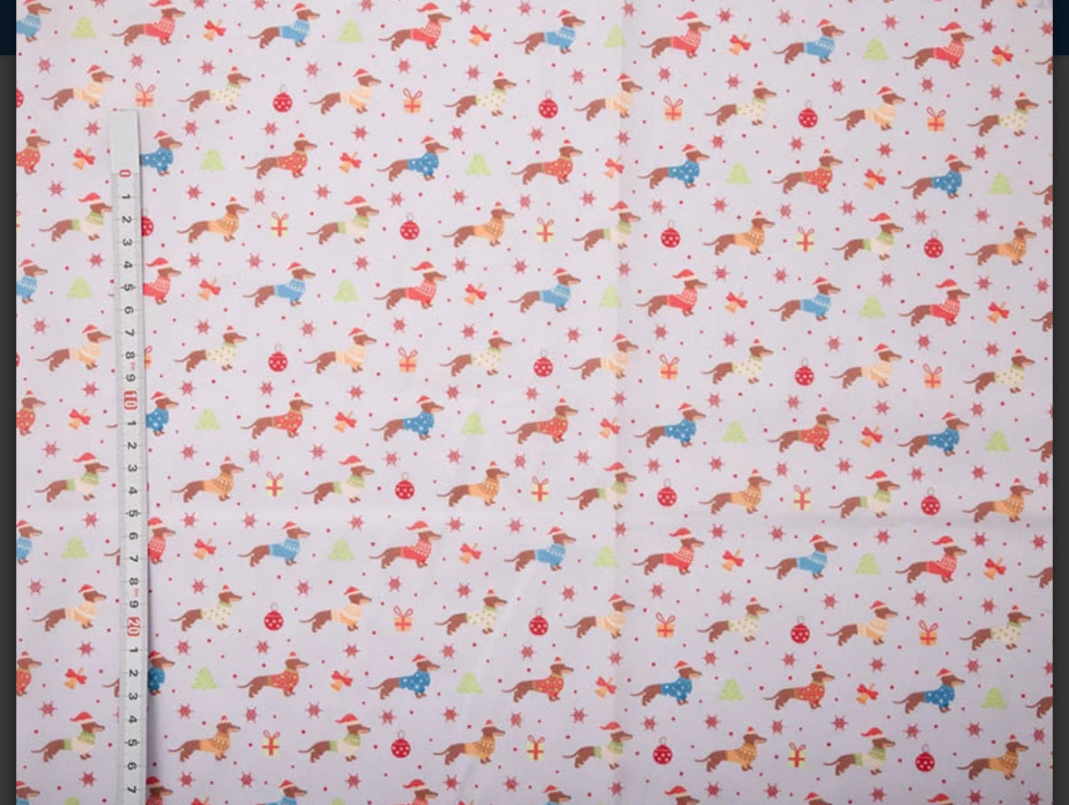 Polycotton Christmas designs