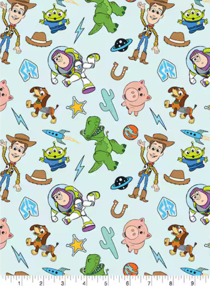 Disney Licensed 100% cotton Bluey stitch nightmare before Christmas etc fabric material
